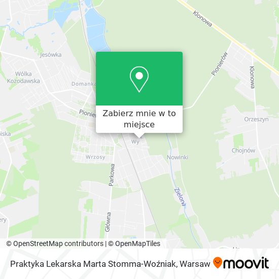 Mapa Praktyka Lekarska Marta Stomma-Woźniak