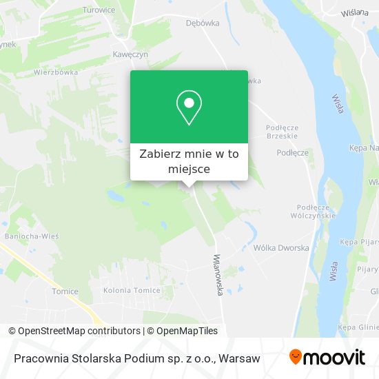 Mapa Pracownia Stolarska Podium sp. z o.o.