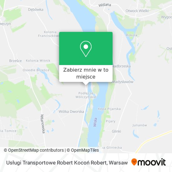 Mapa Usługi Transportowe Robert Kocoń Robert