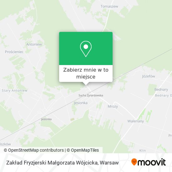 Mapa Zakład Fryzjerski Małgorzata Wójcicka