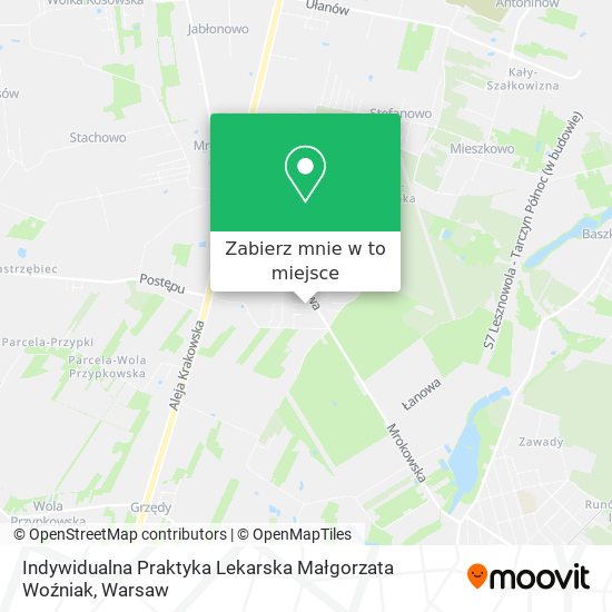 Mapa Indywidualna Praktyka Lekarska Małgorzata Woźniak