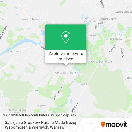 Mapa Salezjanie Głosków Parafia Matki Bożej Wspomożenia Wiernych