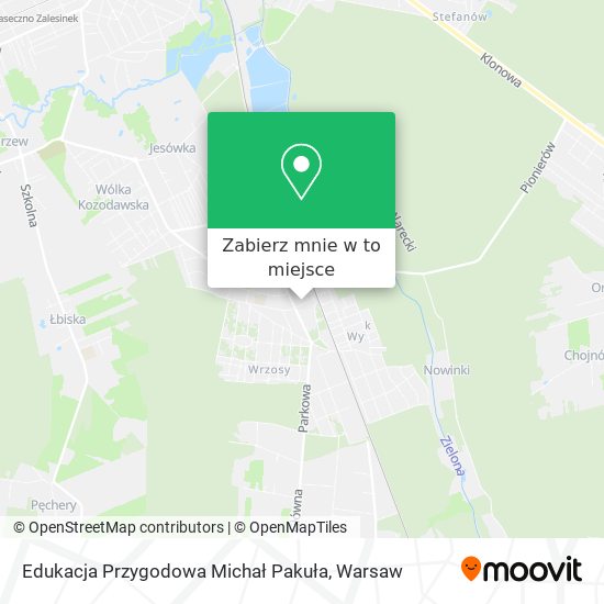 Mapa Edukacja Przygodowa Michał Pakuła