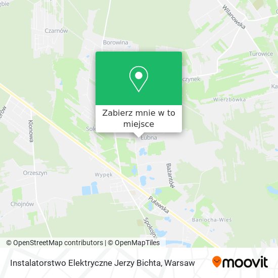 Mapa Instalatorstwo Elektryczne Jerzy Bichta