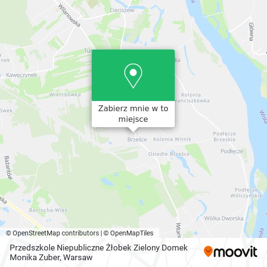 Mapa Przedszkole Niepubliczne Żłobek Zielony Domek Monika Zuber