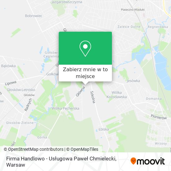 Mapa Firma Handlowo - Usługowa Paweł Chmielecki