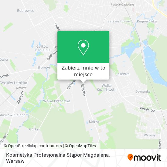 Mapa Kosmetyka Profesjonalna Stąpor Magdalena