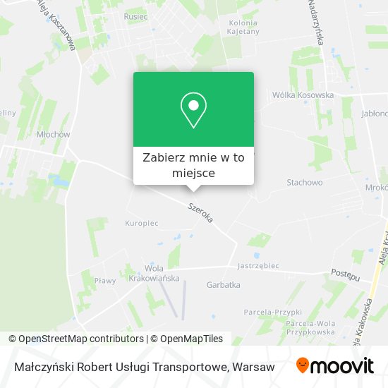 Mapa Małczyński Robert Usługi Transportowe