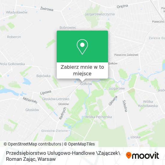 Mapa Przedsiębiorstwo Usługowo-Handlowe \Zajączek\ Roman Zając