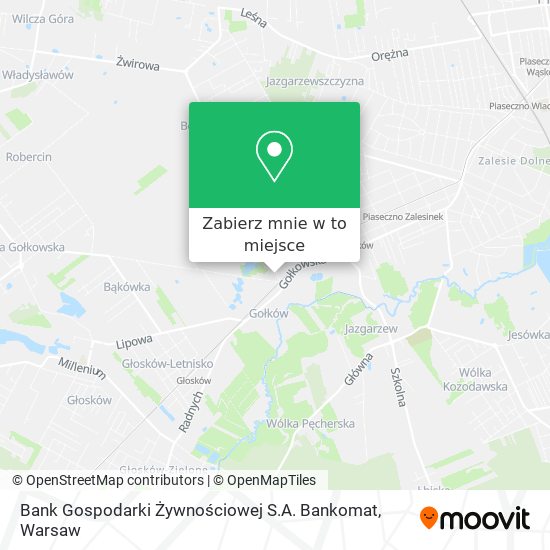 Mapa Bank Gospodarki Żywnościowej S.A. Bankomat