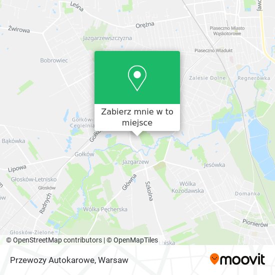 Mapa Przewozy Autokarowe