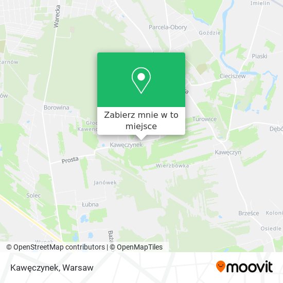 Mapa Kawęczynek