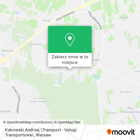 Mapa Kakowski Andrzej \Transport - Usługi Transportowe\