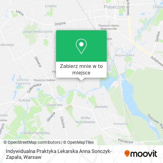 Mapa Indywidualna Praktyka Lekarska Anna Sonczyk-Zapała