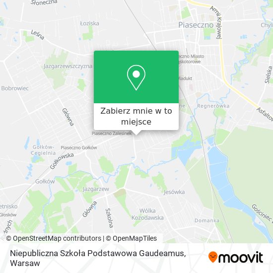 Mapa Niepubliczna Szkoła Podstawowa Gaudeamus