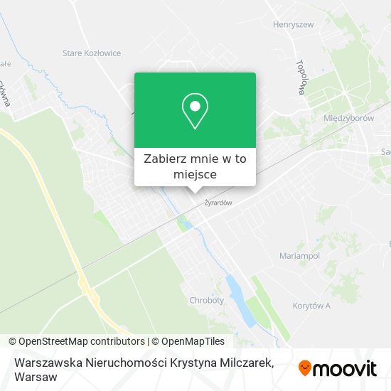 Mapa Warszawska Nieruchomości Krystyna Milczarek