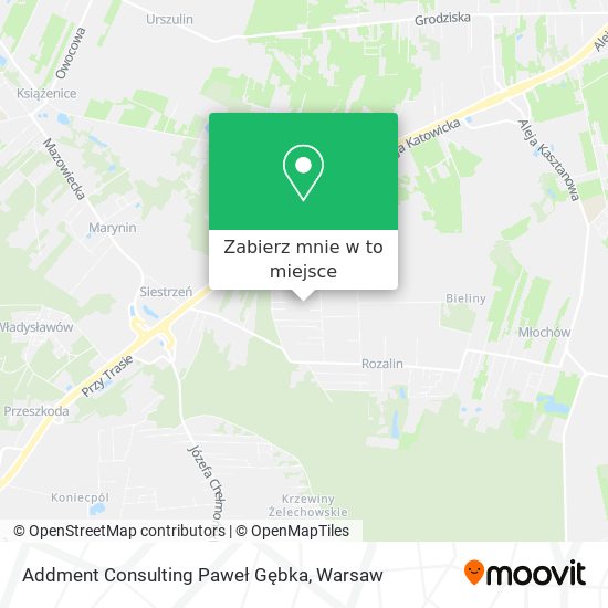 Mapa Addment Consulting Paweł Gębka