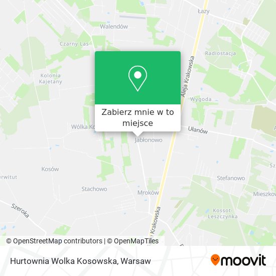 Mapa Hurtownia Wolka Kosowska