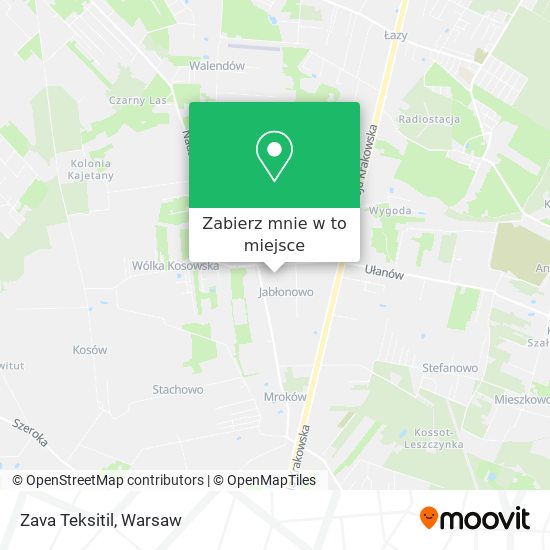 Mapa Zava Teksitil