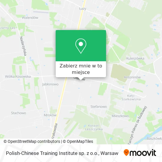 Mapa Polish-Chinese Training Institute sp. z o.o.