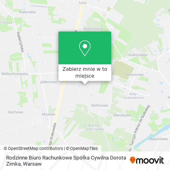 Mapa Rodzinne Biuro Rachunkowe Spółka Cywilna Dorota Zimka