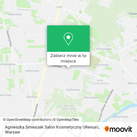 Mapa Agnieszka Smieszek Salon Kosmetyczny \Wenus\