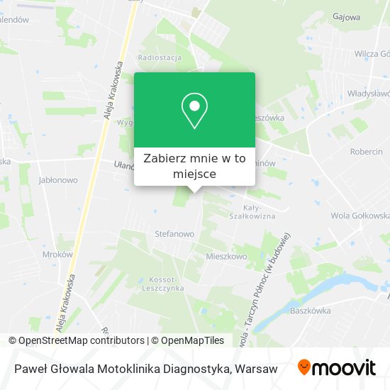 Mapa Paweł Głowala Motoklinika Diagnostyka