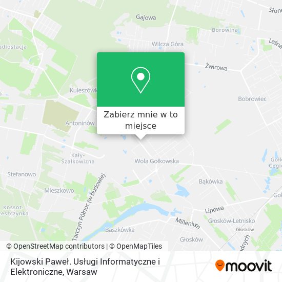 Mapa Kijowski Paweł. Usługi Informatyczne i Elektroniczne