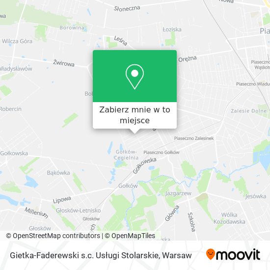 Mapa Gietka-Faderewski s.c. Usługi Stolarskie