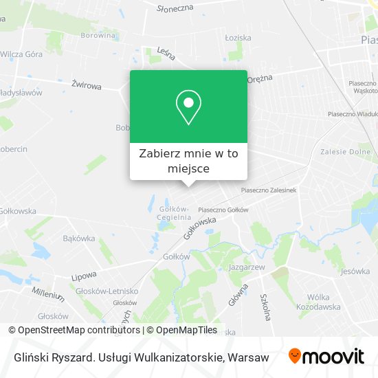 Mapa Gliński Ryszard. Usługi Wulkanizatorskie