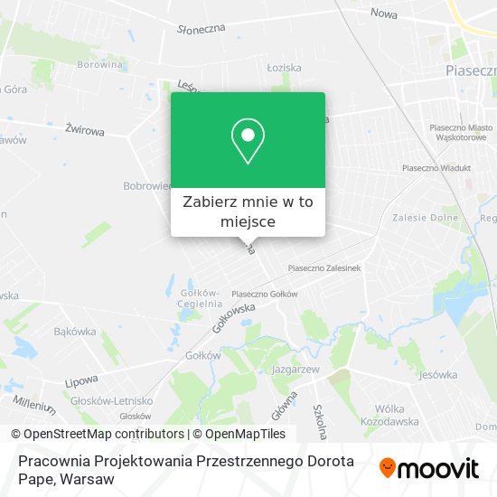 Mapa Pracownia Projektowania Przestrzennego Dorota Pape