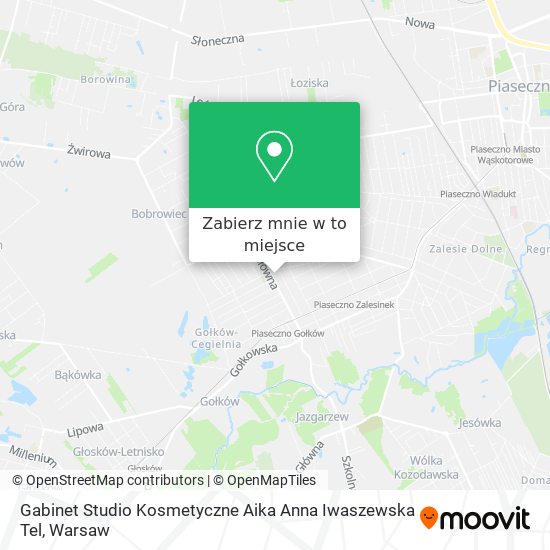 Mapa Gabinet Studio Kosmetyczne Aika Anna Iwaszewska Tel