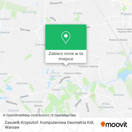 Mapa Zasuwik Krzysztof. Komputerowa Geometria Kół