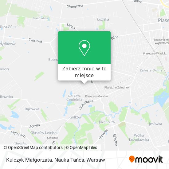 Mapa Kulczyk Małgorzata. Nauka Tańca