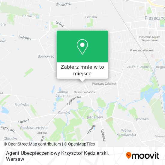 Mapa Agent Ubezpieczeniowy Krzysztof Kędzierski