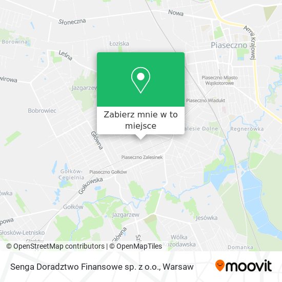 Mapa Senga Doradztwo Finansowe sp. z o.o.