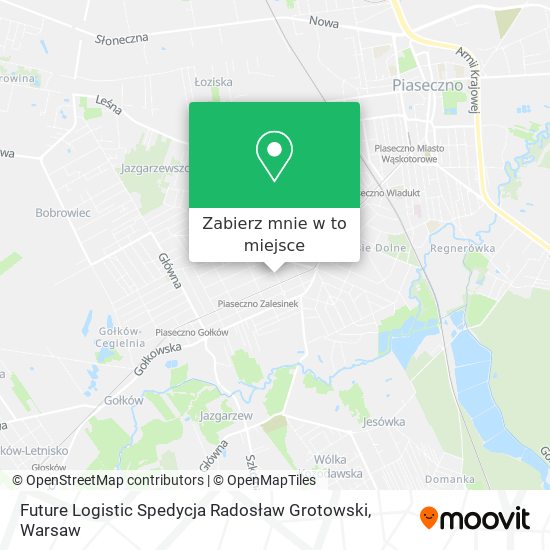 Mapa Future Logistic Spedycja Radosław Grotowski