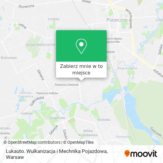 Mapa Lukauto. Wulkanizacja i Mechnika Pojazdowa