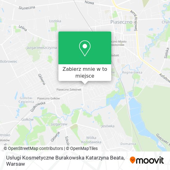 Mapa Usługi Kosmetyczne Burakowska Katarzyna Beata