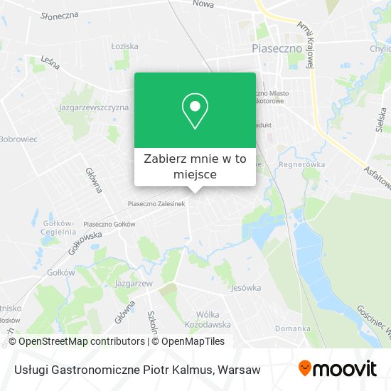 Mapa Usługi Gastronomiczne Piotr Kalmus