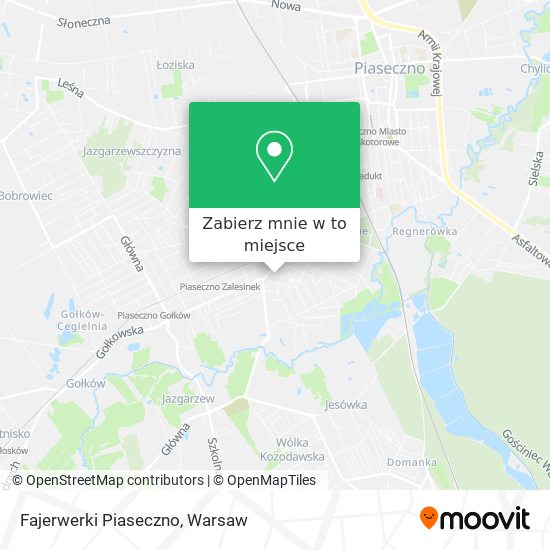 Mapa Fajerwerki Piaseczno