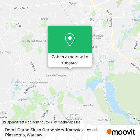 Mapa Dom i Ogród Sklep Ogrodniczy. Karewicz Leszek Piaseczno