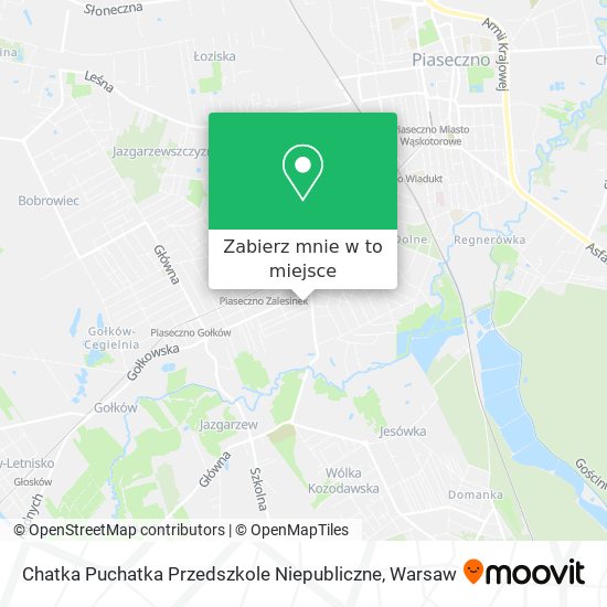 Mapa Chatka Puchatka Przedszkole Niepubliczne