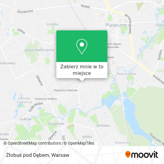 Mapa Żłobuś pod Dębem