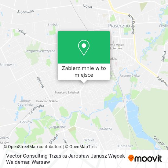 Mapa Vector Consulting Trzaska Jarosław Janusz Więcek Waldemar