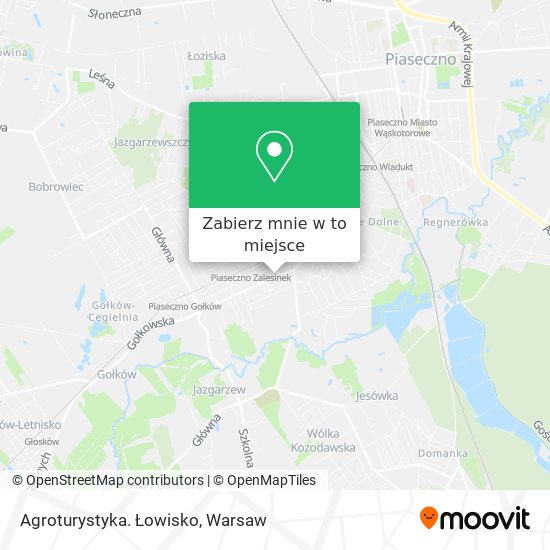 Mapa Agroturystyka. Łowisko