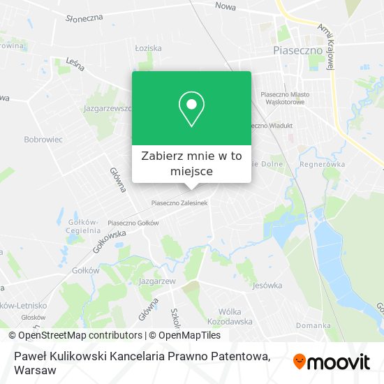 Mapa Paweł Kulikowski Kancelaria Prawno Patentowa