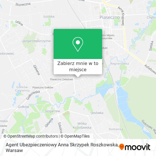 Mapa Agent Ubezpieczeniowy Anna Skrzypek Roszkowska