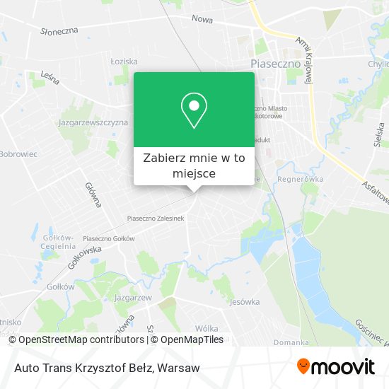 Mapa Auto Trans Krzysztof Bełz