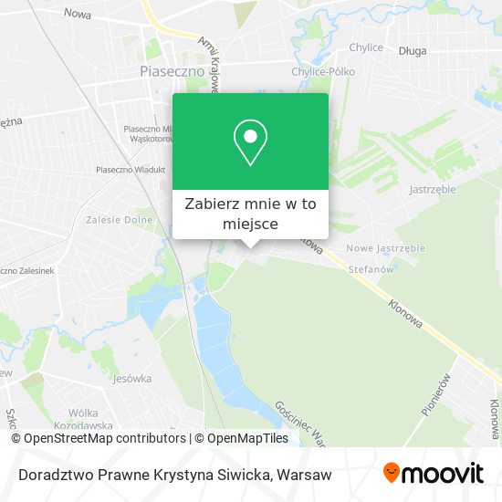 Mapa Doradztwo Prawne Krystyna Siwicka